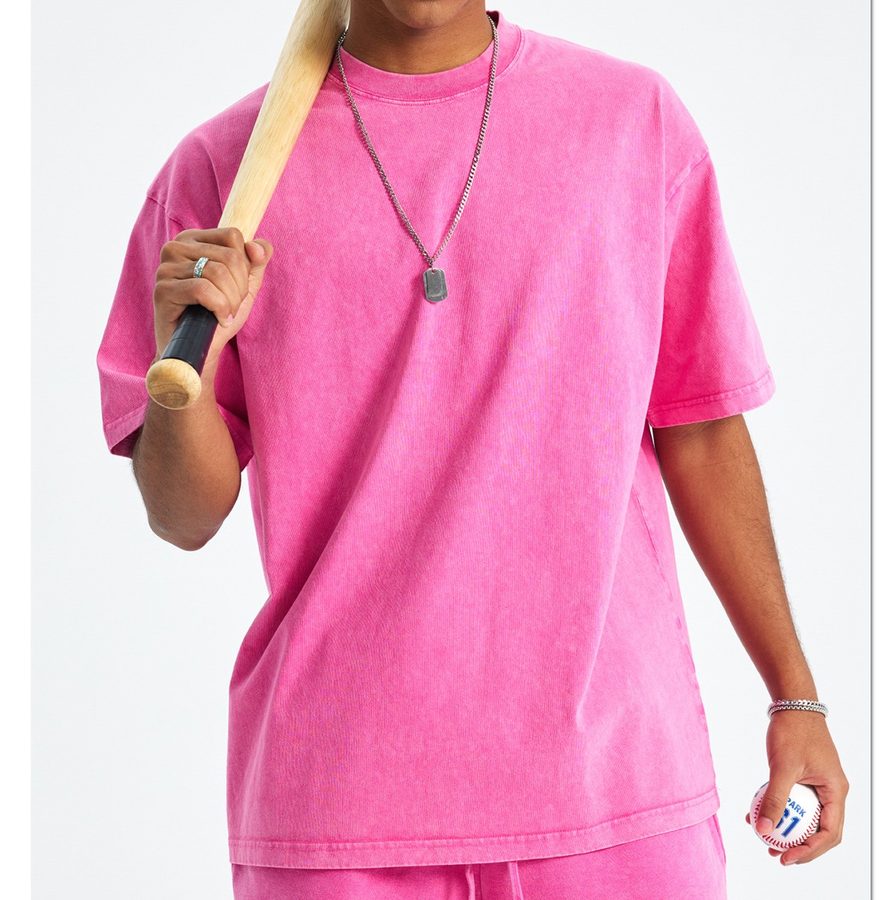 Pink oversized t-shirt, blanks catalogue SC_002