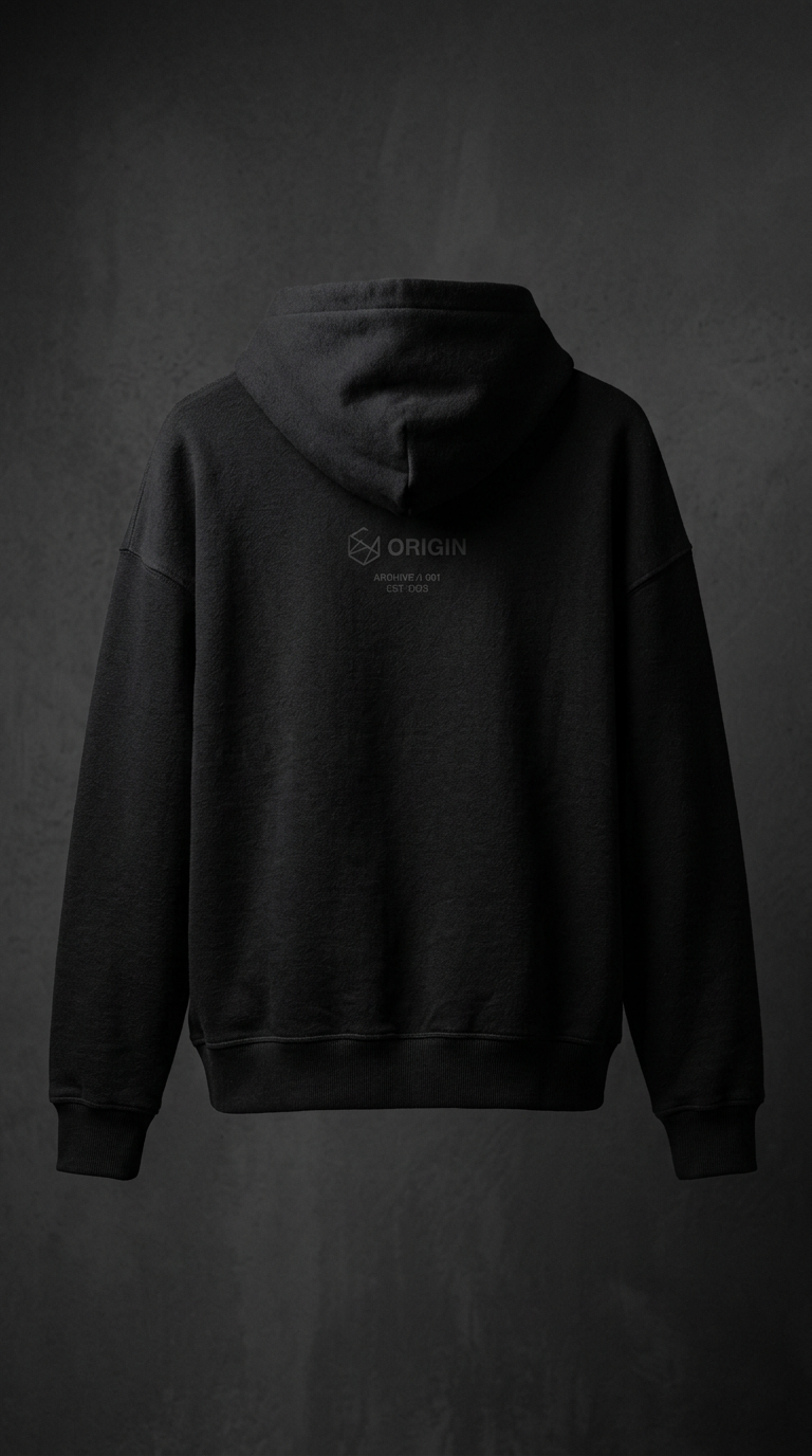 Heavy hoodie SC-HD-001, back view