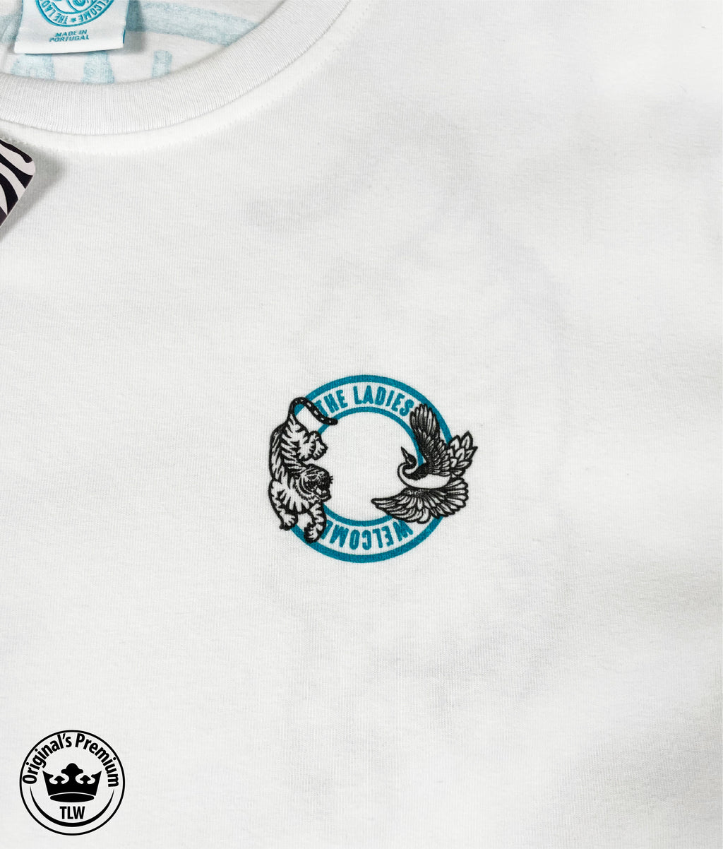 Premium T-shirt Tiger Crane Blue