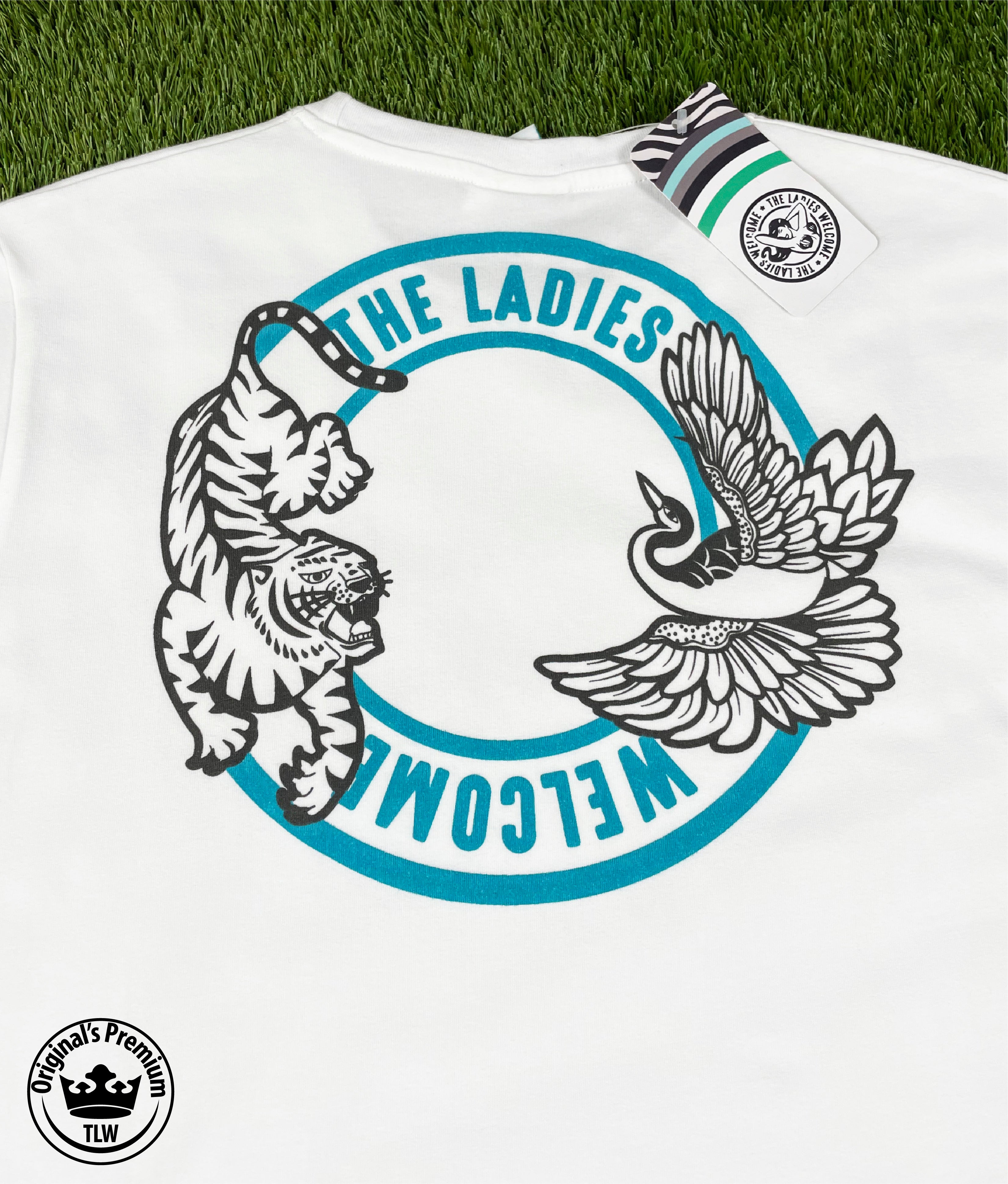 Premium T-shirt Tiger Crane Blue