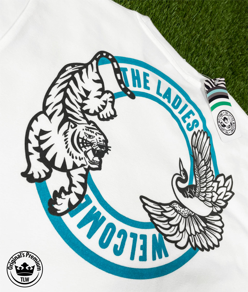 Premium T-shirt Tiger Crane Blue